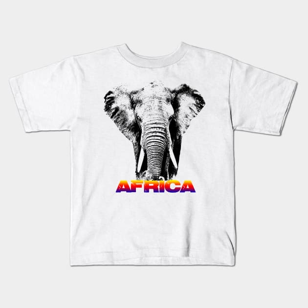 africa elephants Kids T-Shirt by hottehue